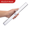 40LED Under Cabinet Lights, Motion Sensor Closet Light, USB Stick-On Anywhere Magnetic Night Light Bar, Under Counter Light for Bedroom, Wardrobe, Hal