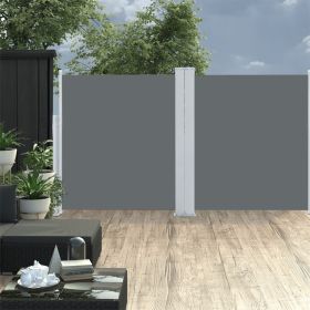 Retractable Side Awning Anthracite 55.1"x236.2"