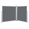 Retractable Side Awning Anthracite 55.1"x236.2"