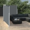 Retractable Side Awning Anthracite 55.1"x236.2"