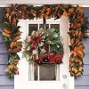 1pc, Christmas Wreath Red Truck Decoration, Large Door Front Wreath, Door Hanging, Christmas Decorations, Home Decoration Wreath, Christmas Decor Supp