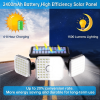 112LED Solar Lights Outdoor, 3 Adjustable Heads, 270¬∞Wide Angle, IP65 Waterproof, Black, 1Pack