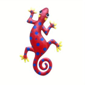 1pc Metal Gecko Wall Art Decor, Inspirational Sculpture Hanging, Farm Garden Lawn Decor, Home Decor, Room Decor, Front Door Yard Decor, Patio Yard Pat (style: Model C)