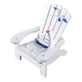 Beach Chair Home Decoration Creative Cute Ocean Beach Chair Ornament Wooden Craft Mini Miniature Kids Toy Decoraci√≥n Hogar (Ships From: China, Color: E)
