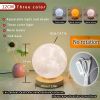 1pc Rotating Moon Atmosphere Night Light; Sleeping Light For Bedroom; Planet Lamp
